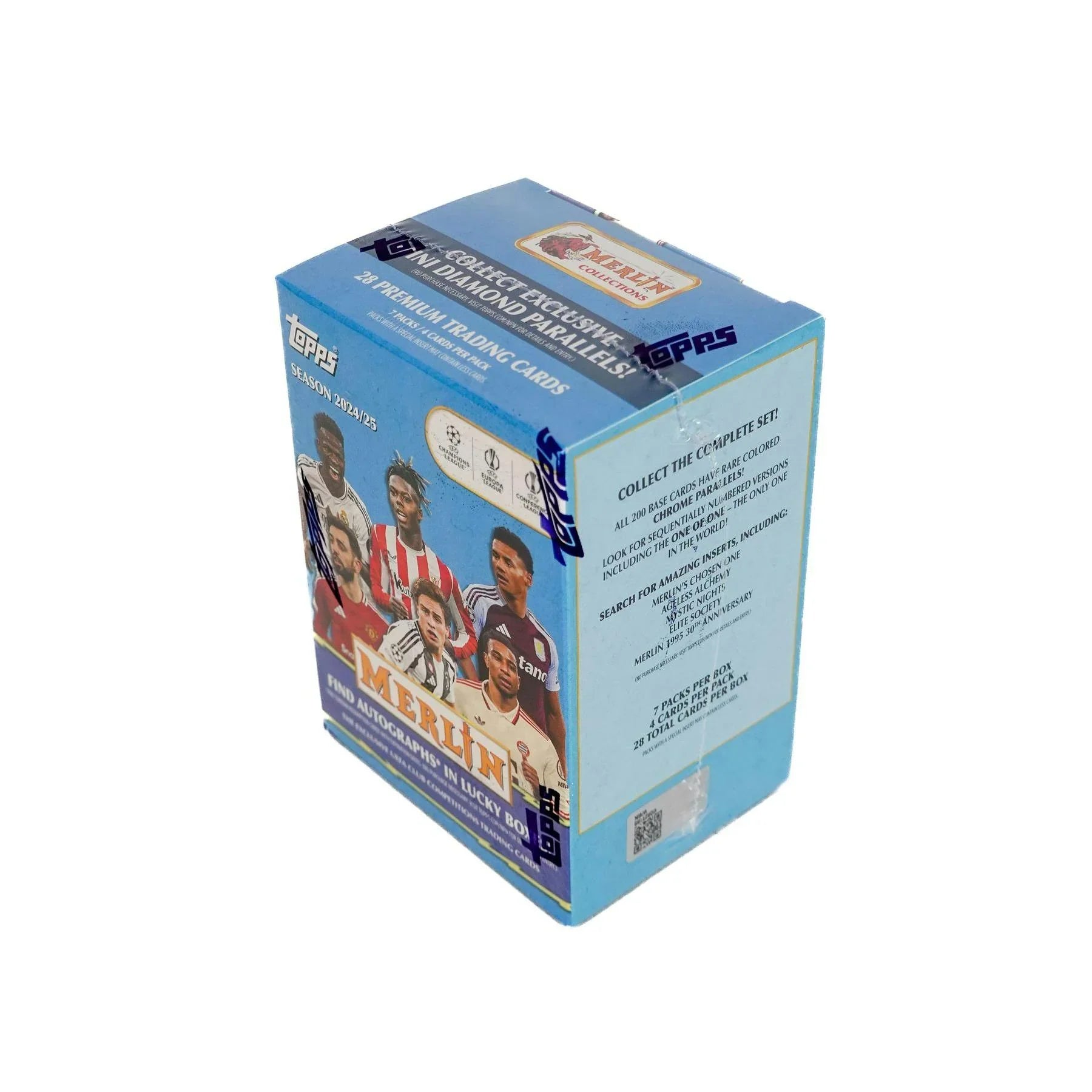 2024 25 Topps Chrome Merlin UEFA Club Competitions Soccer Blaster Box (Ships Sealed Only)