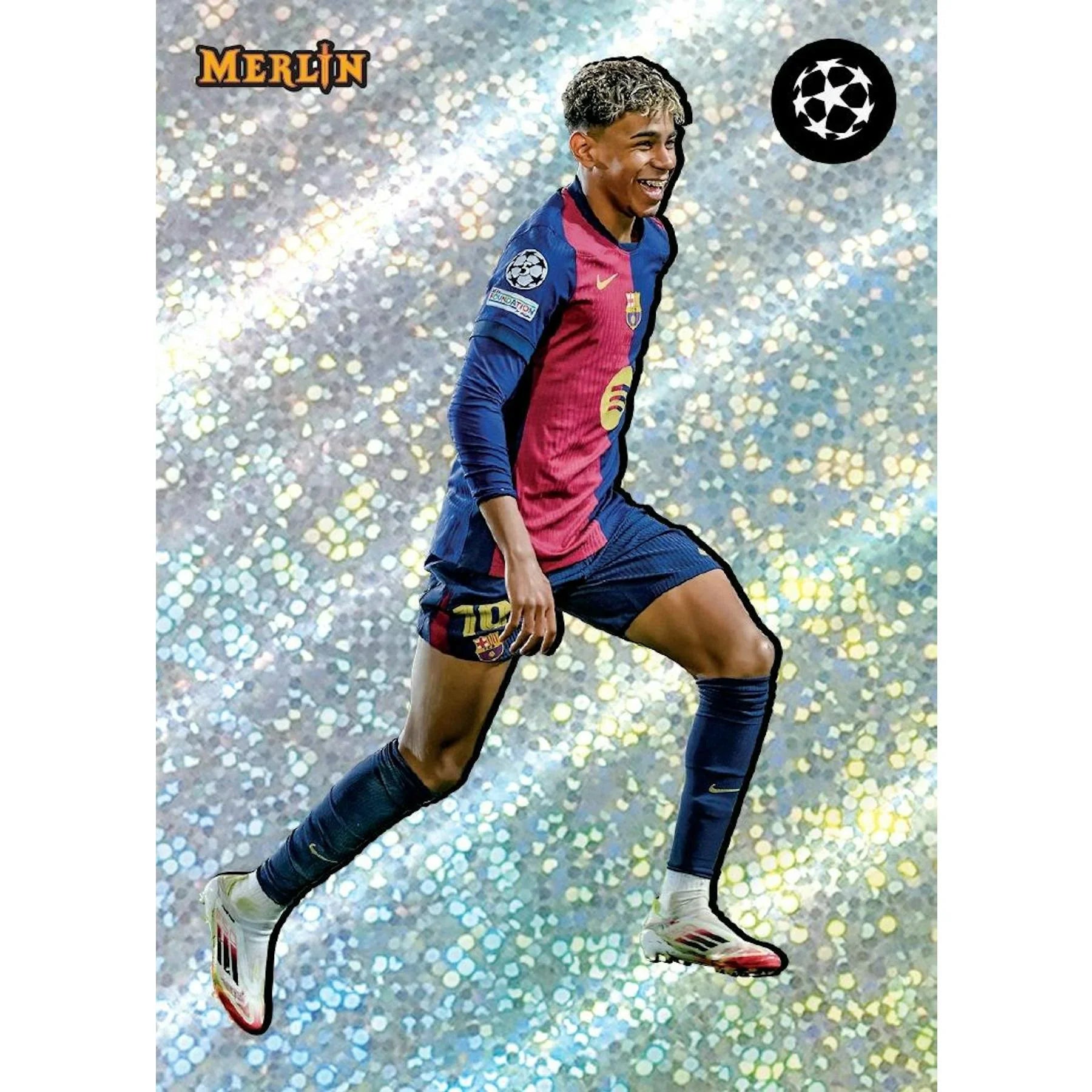 2024 25 Topps Chrome Merlin UEFA Club Competitions Soccer Blaster Box (Ships Sealed Only)