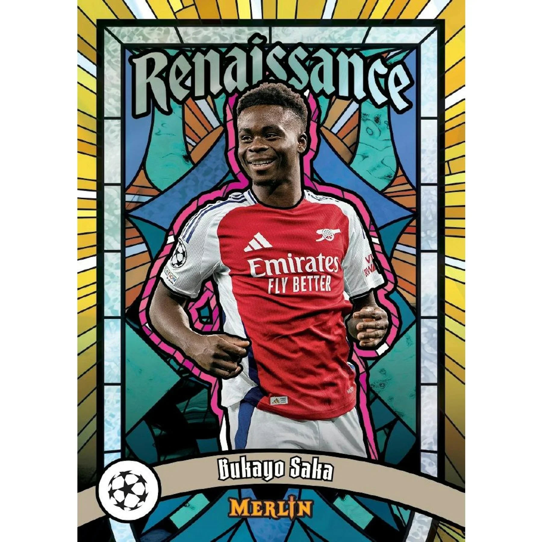 2024 25 Topps Chrome Merlin UEFA Club Competitions Soccer Blaster Box (Ships Sealed Only)