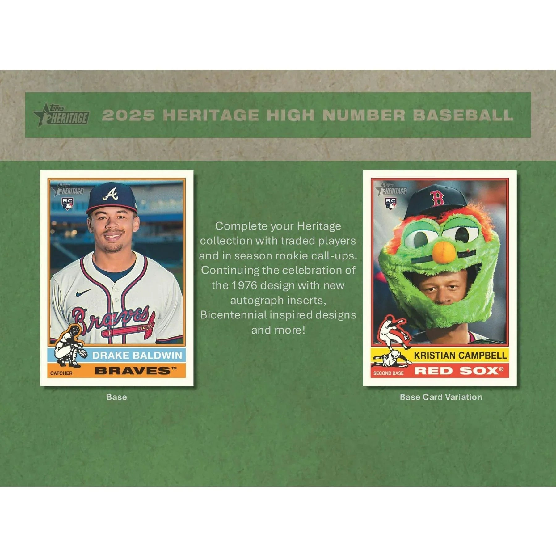 2025 Topps Heritage High Number Baseball Hobby 12 Box Case (Ships Sealed Only)