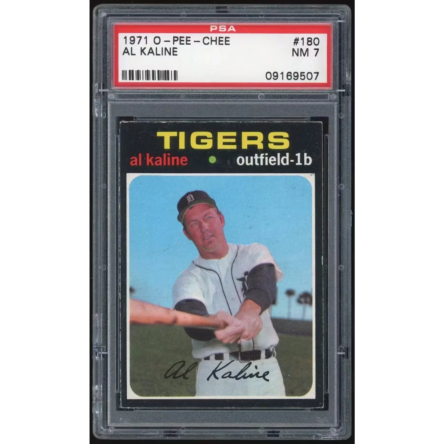 Al Kaline 1971 O-Pee-Chee #180 Trading Card | PSA 7