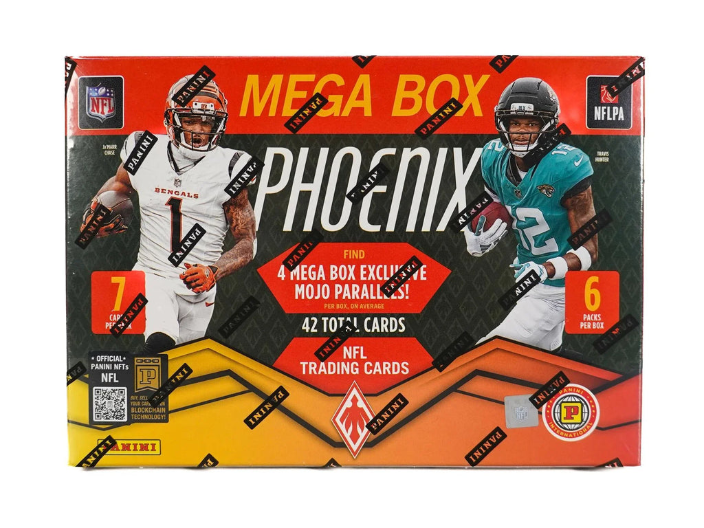 2025 Panini Phoenix Football Hobby International Mega Box (Ships Sealed Only)