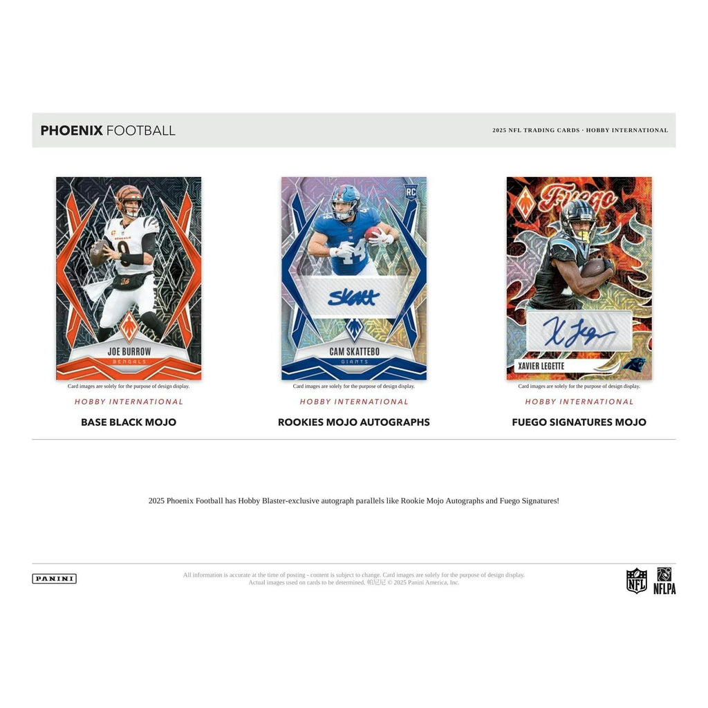 2025 Panini Phoenix Football Hobby International Mega Box (Ships Sealed Only)