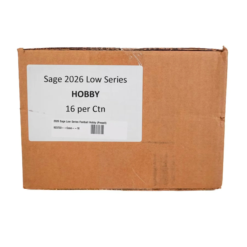 2026 Sage Low Series Football Hobby 16 Box Case (Ships Sealed Only) - D