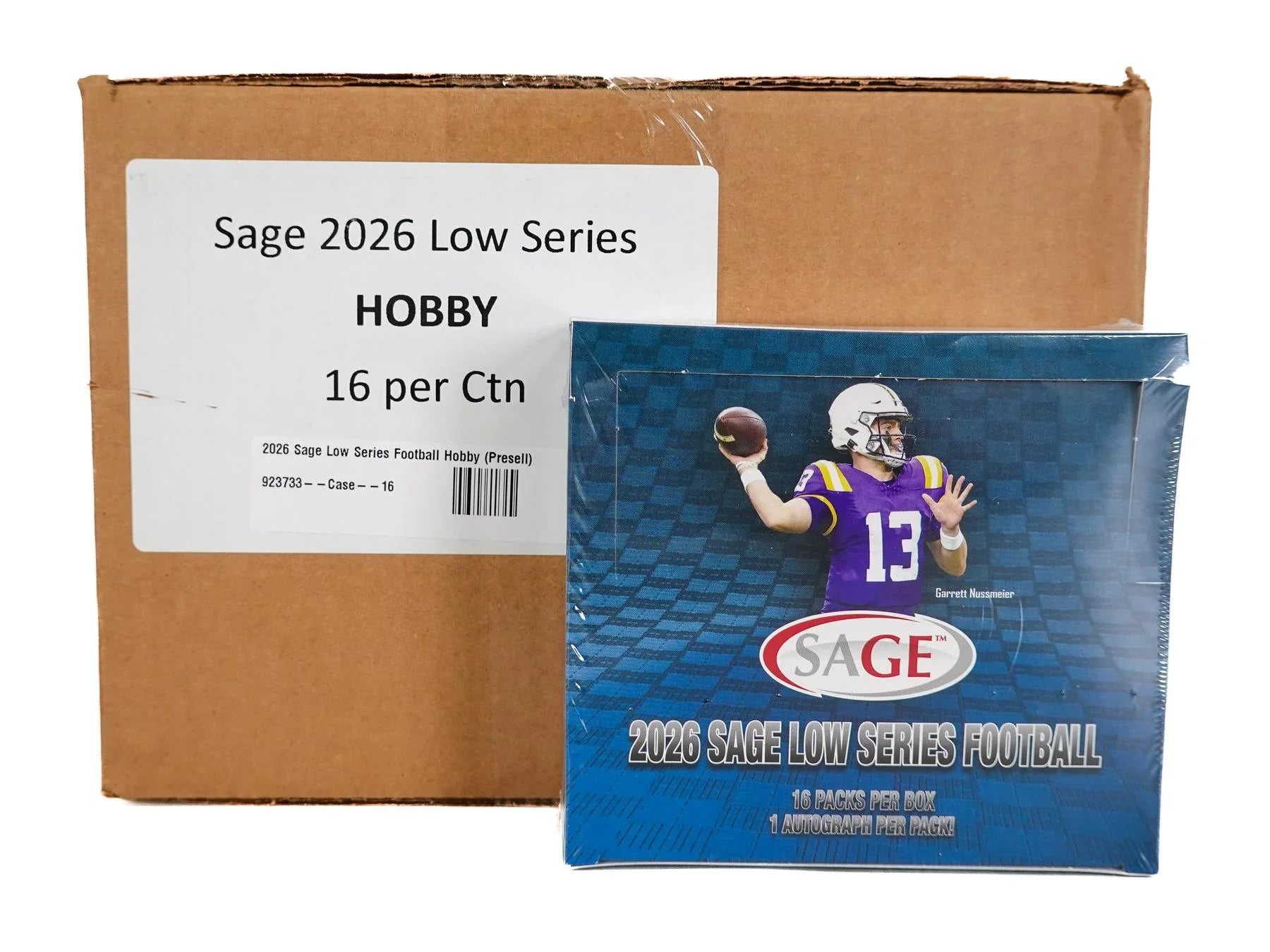 2026 Sage Low Series Football Hobby 16 Box Case (Ships Sealed Only) - D
