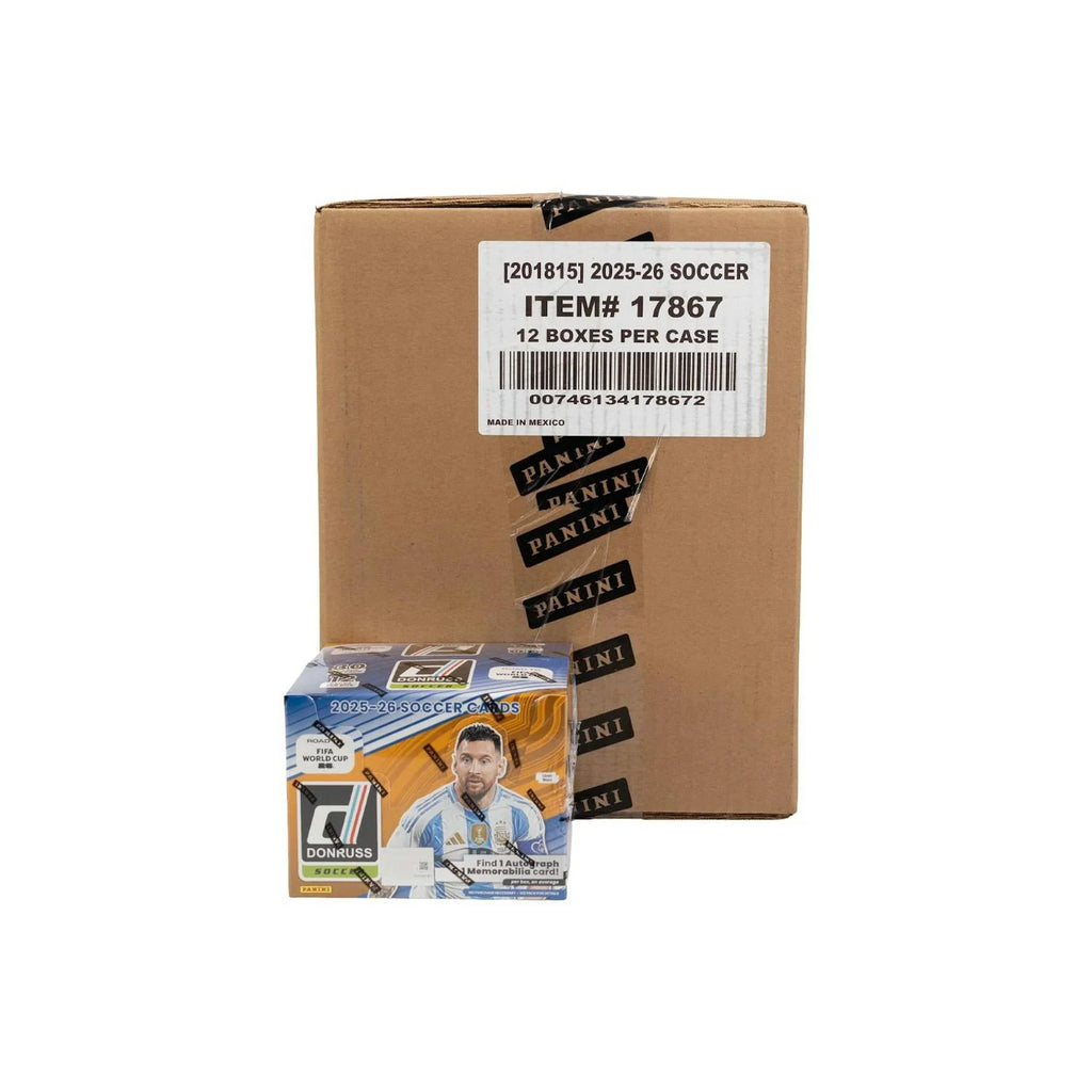 2025 26 Panini Donruss Road to FIFA World Cup Soccer Hobby 12 Box Case (Ships Sealed Only)