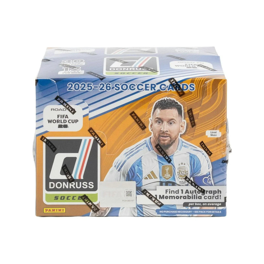 2025 26 Panini Donruss Road to FIFA World Cup Soccer Hobby 12 Box Case (Ships Sealed Only)