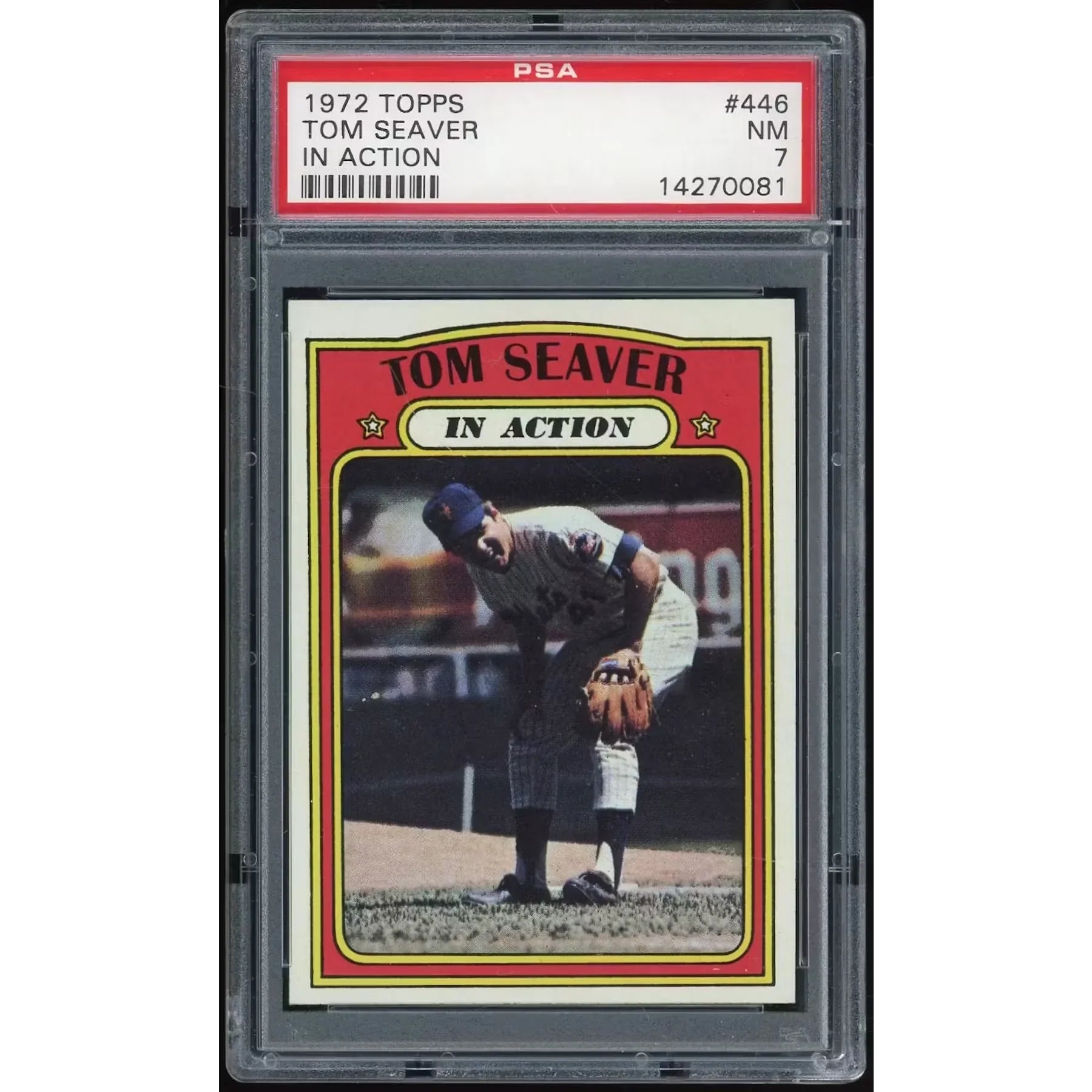 Tom Seaver 1972 Topps #446 IA Card | PSA 7