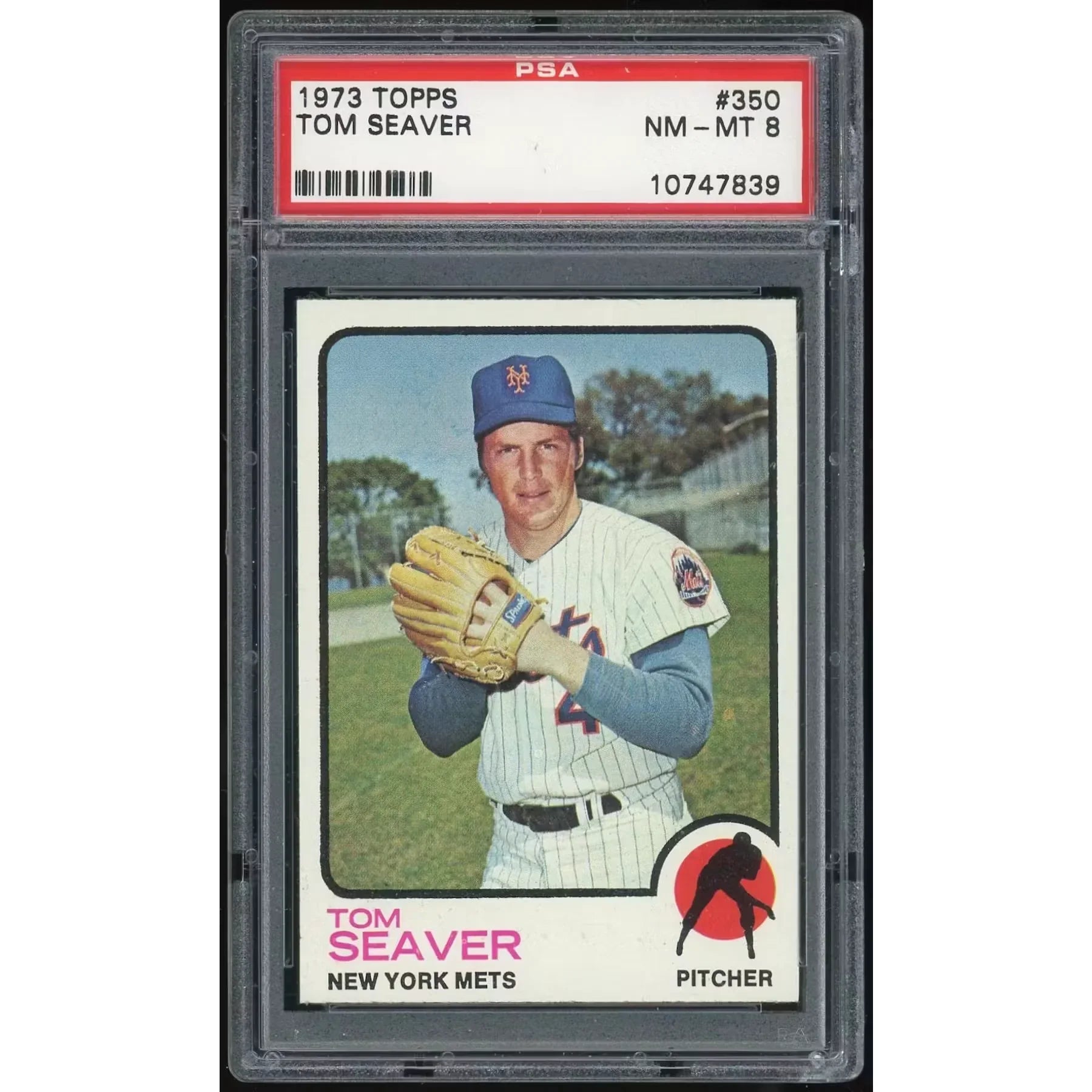 Tom Seaver 1973 Topps #350 Card | PSA 8