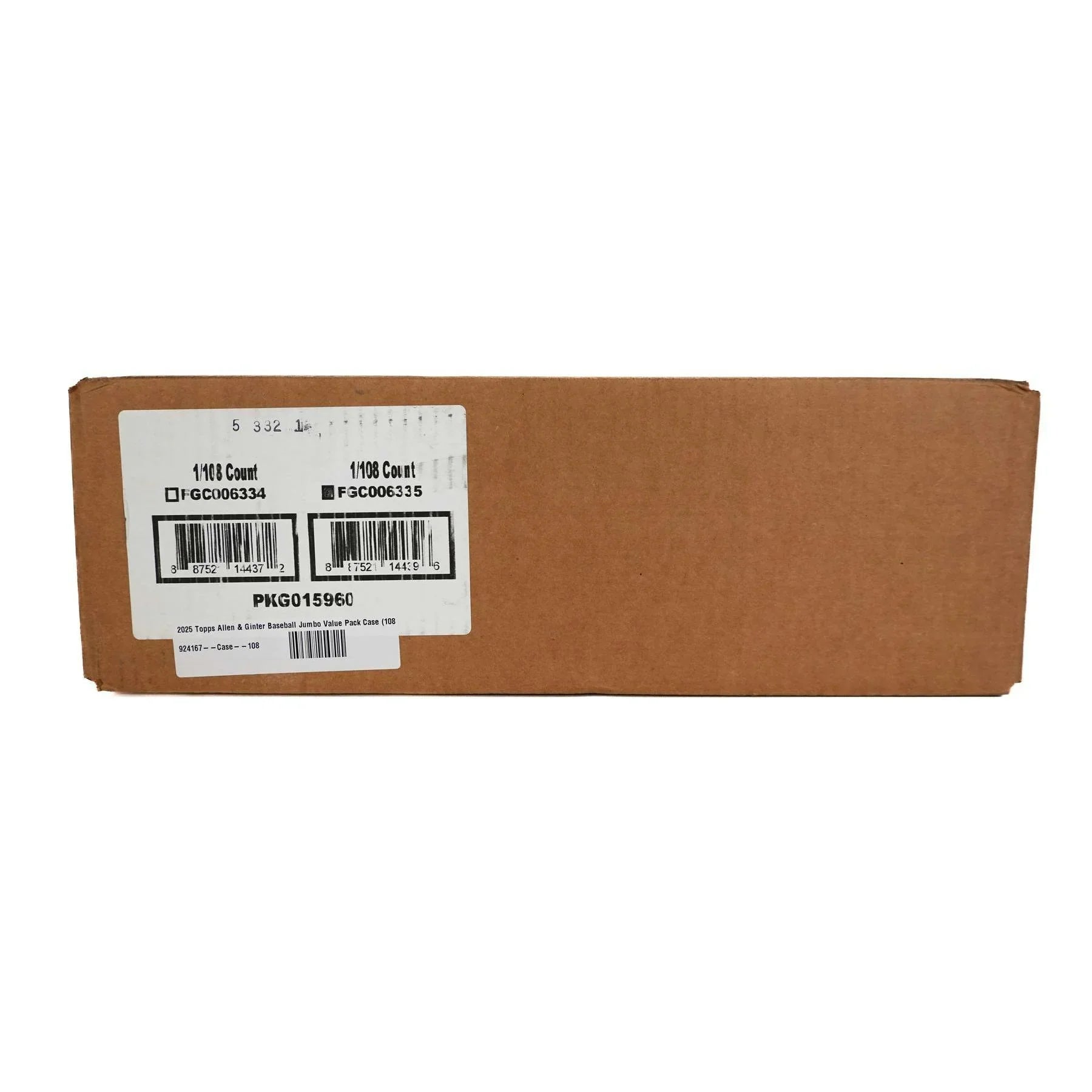 2025 Topps Allen Ginter Baseball Jumbo Value Pack Case 108 Ct (Ships Sealed Only)