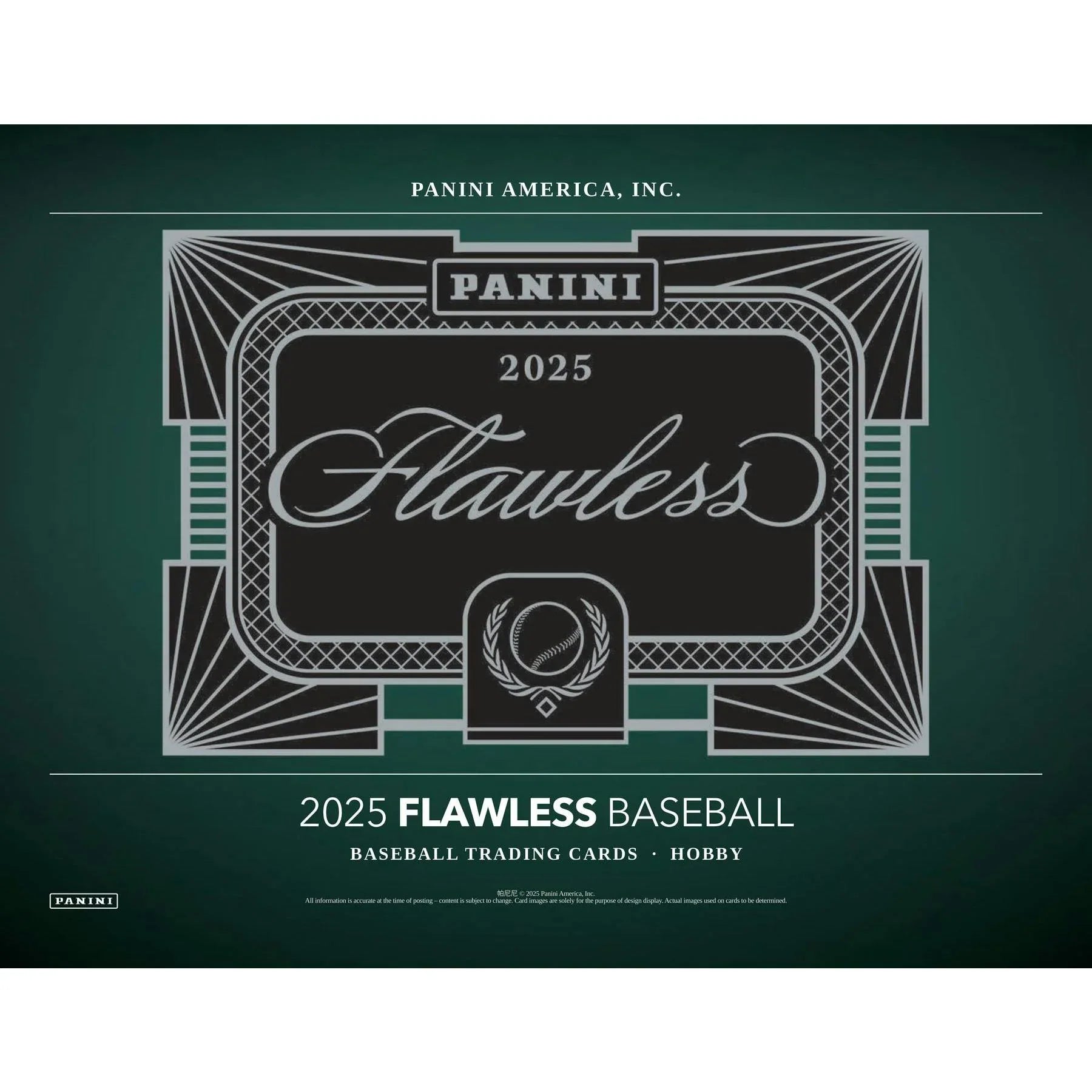 2025 Panini Flawless Baseball Hobby Box (Ships Sealed Only) - D