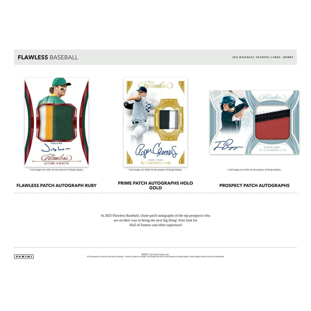 2025 Panini Flawless Baseball Hobby Box (Ships Sealed Only) - D