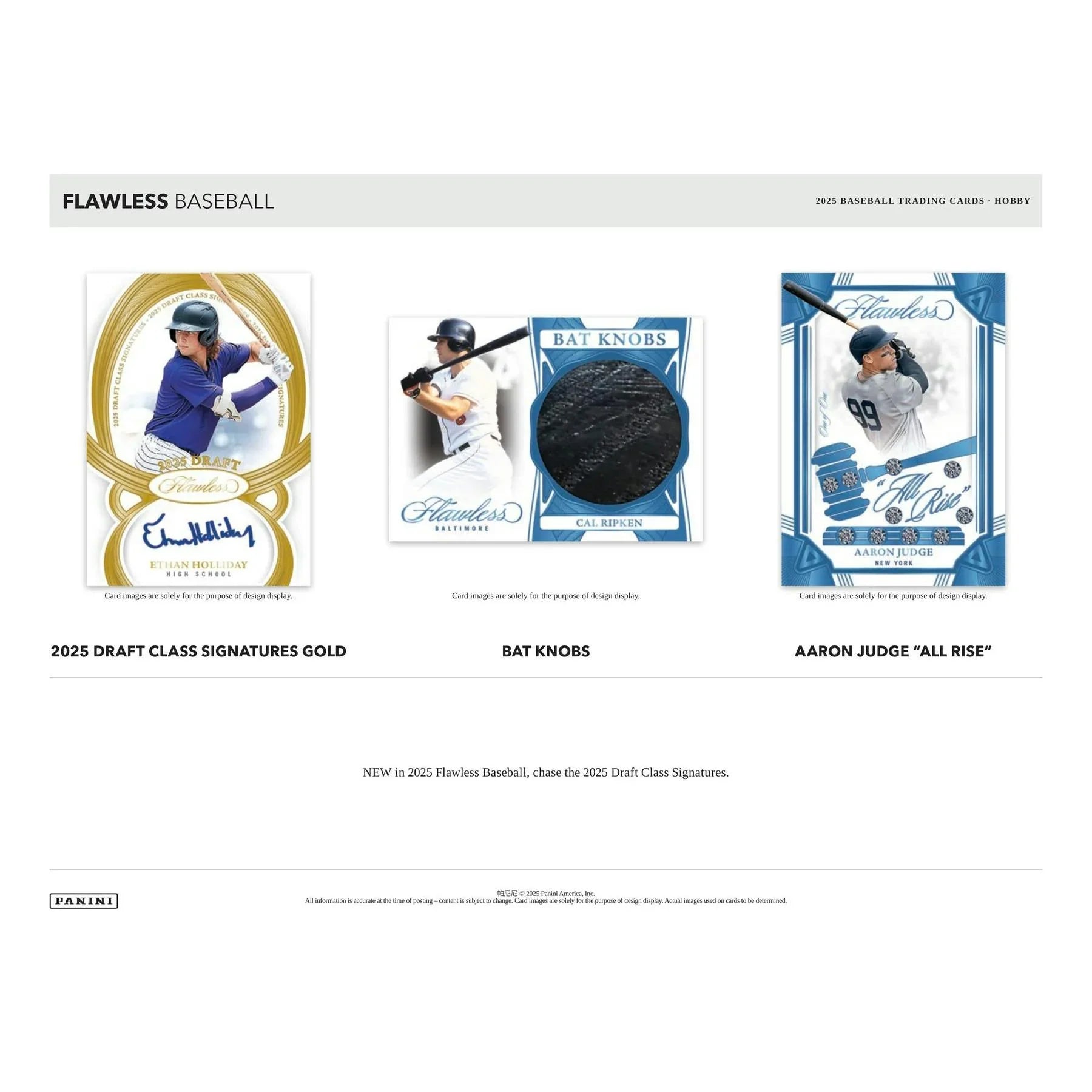 2025 Panini Flawless Baseball Hobby Box (Ships Sealed Only) - D