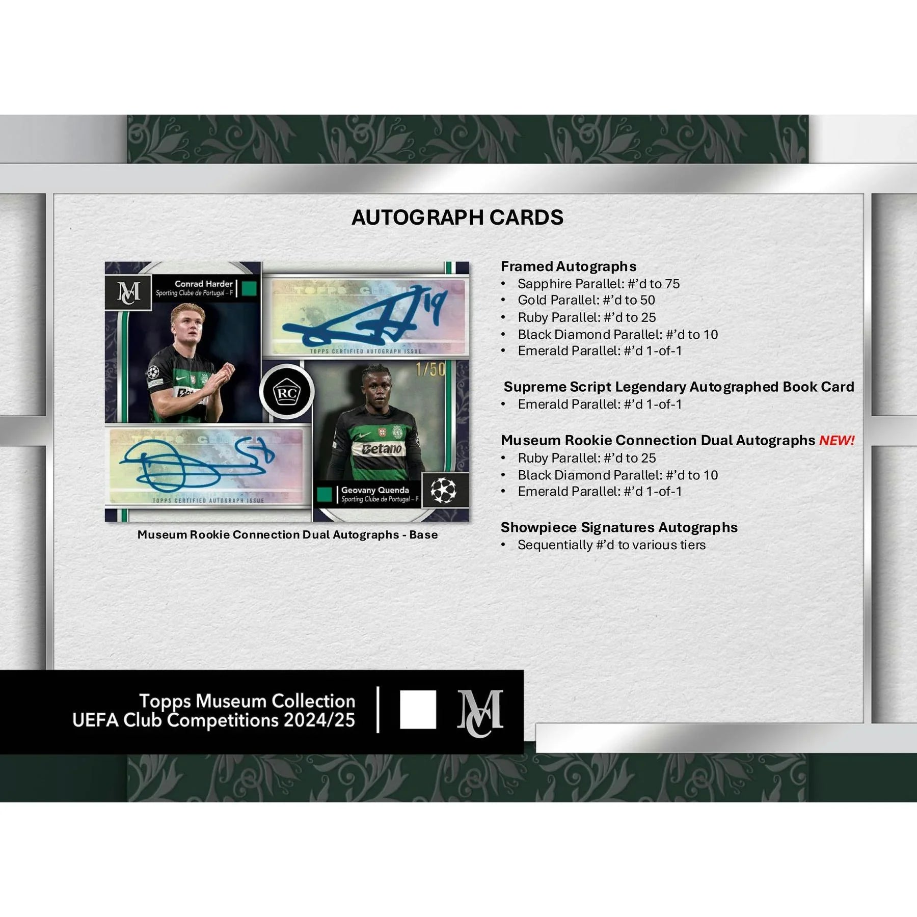 2024 25 Topps UEFA Club Competitions Museum Collection Hobby Box (Ships Sealed Only) - D
