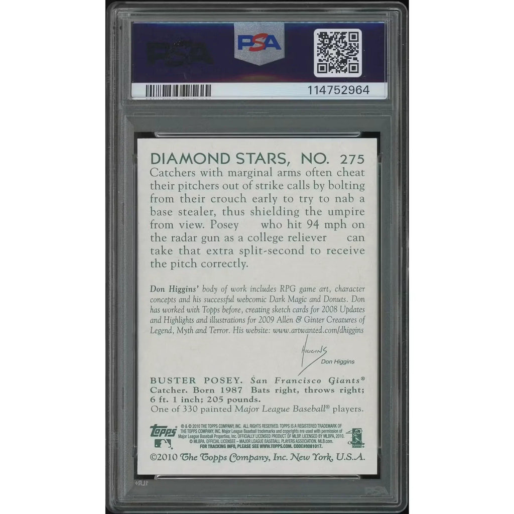 Buster Posey 2010 Topps National Chicle Rookie Card #275 | PSA 10 Gem Mint