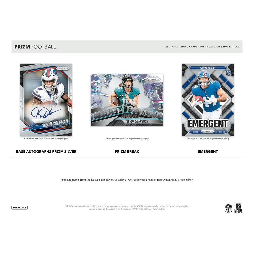 2025 Panini Prizm Football Blaster Hobby Box (Ships Sealed Only)