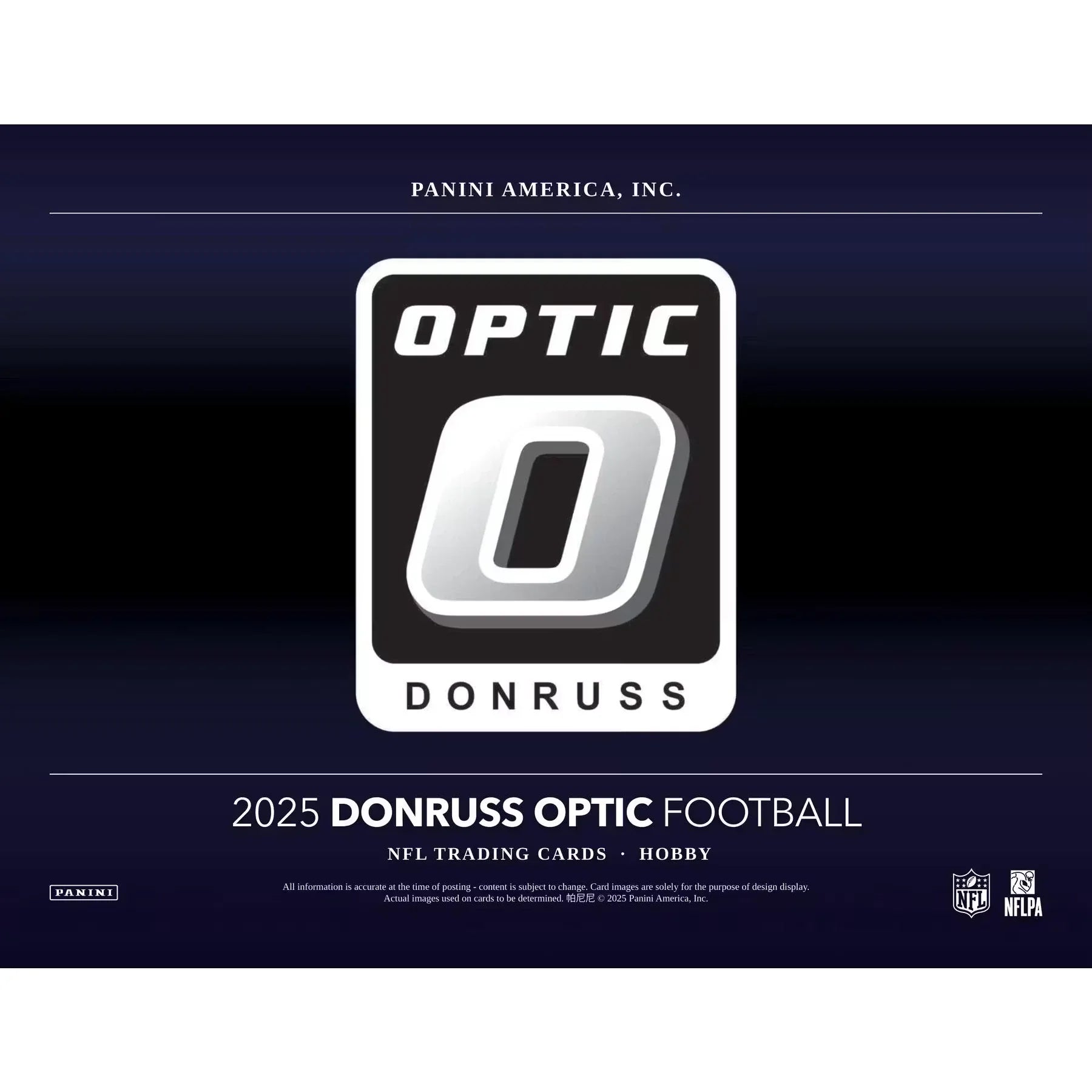 2025 Panini Donruss Optic Football Hobby Box (Ships Sealed Only) - D