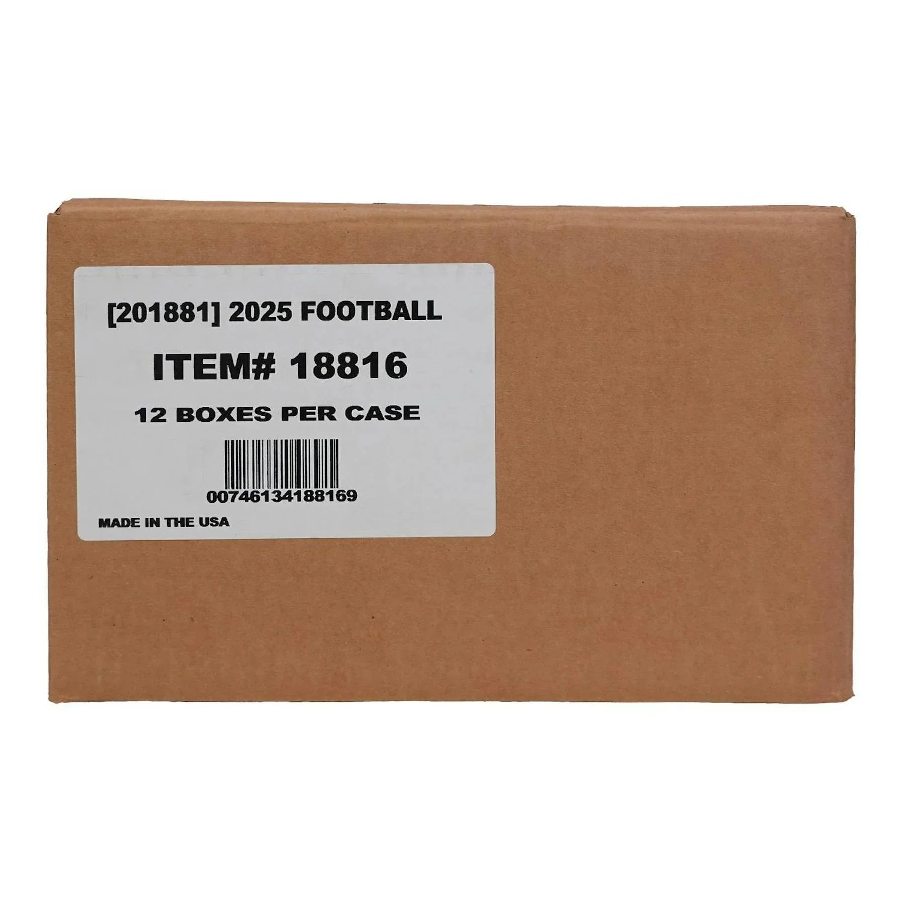 2025 Panini Donruss Optic Football Hobby 12 Box Case (Ships Sealed Only) - D