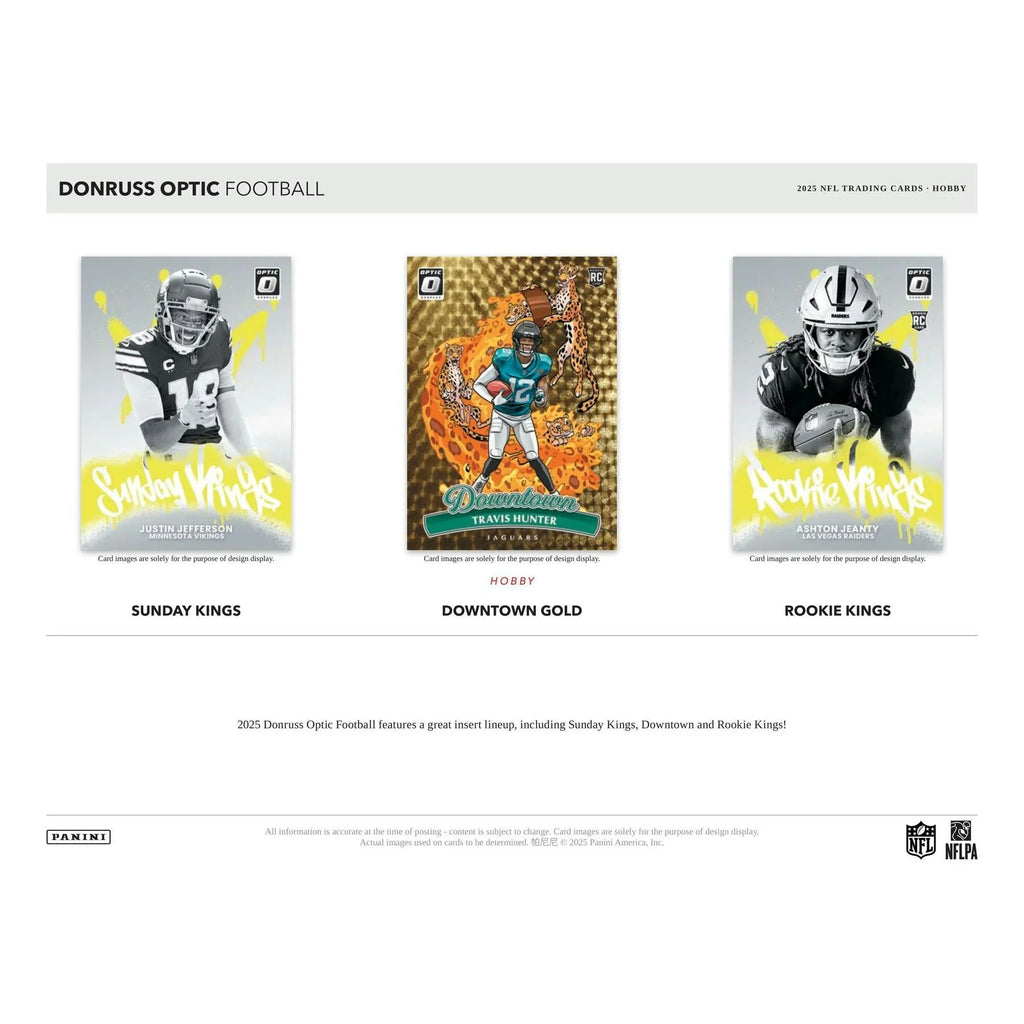 2025 Panini Donruss Optic Football Hobby 12 Box Case (Ships Sealed Only) - D