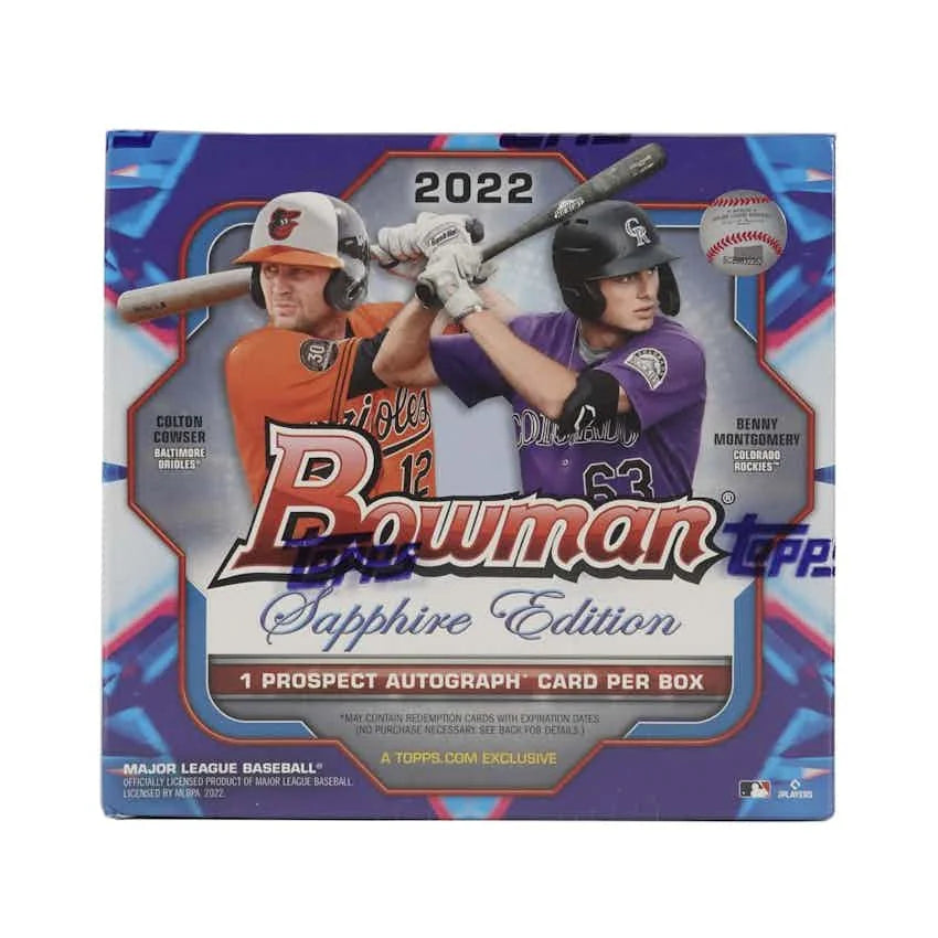2022 Bowman Baseball Sapphire Edition Hobby Box (Ships Sealed Only)