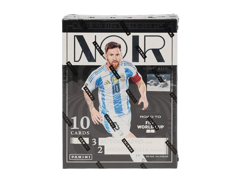2025 26 Panini Noir Road to FIFA World Cup Soccer Hobby Box (Ships Sealed Only)