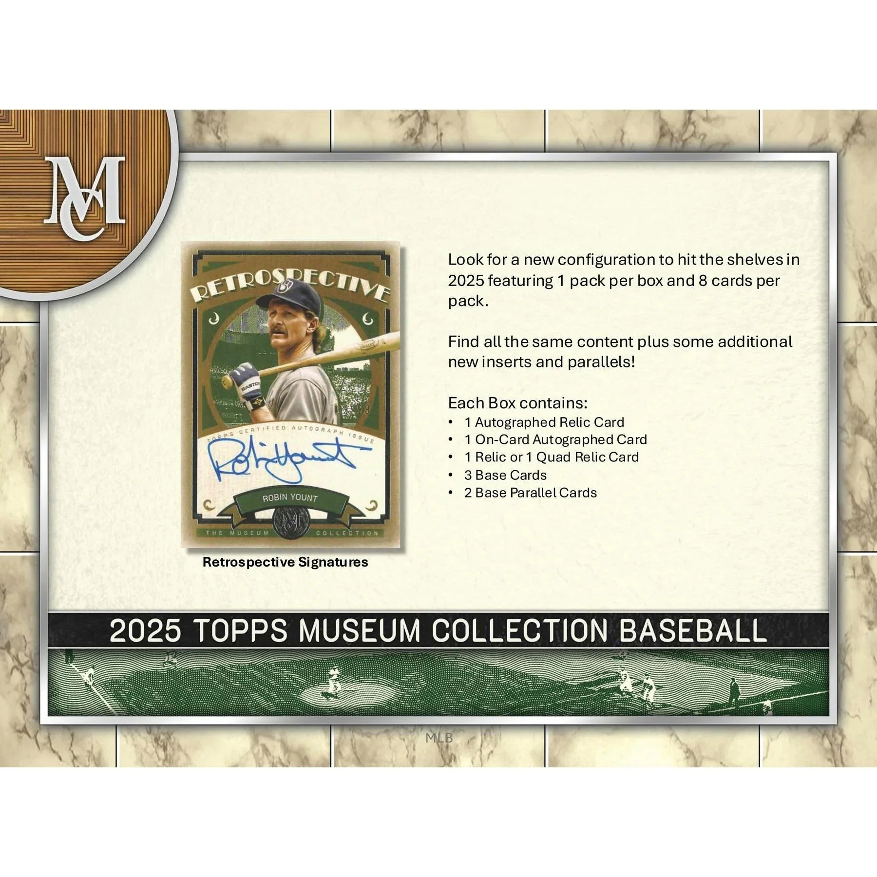 2025 Topps Museum Collection Baseball Hobby Box (Ships Sealed Only)