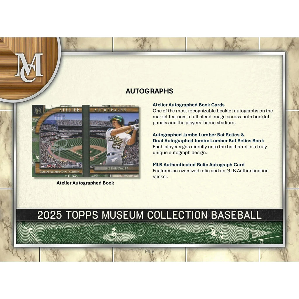 2025 Topps Museum Collection Baseball Hobby Box (Ships Sealed Only)