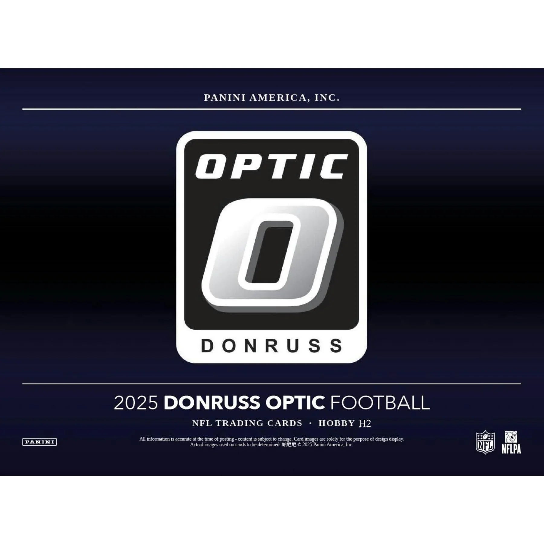 2025 Panini Donruss Optic Football H2 Box (Ships Sealed Only) - D