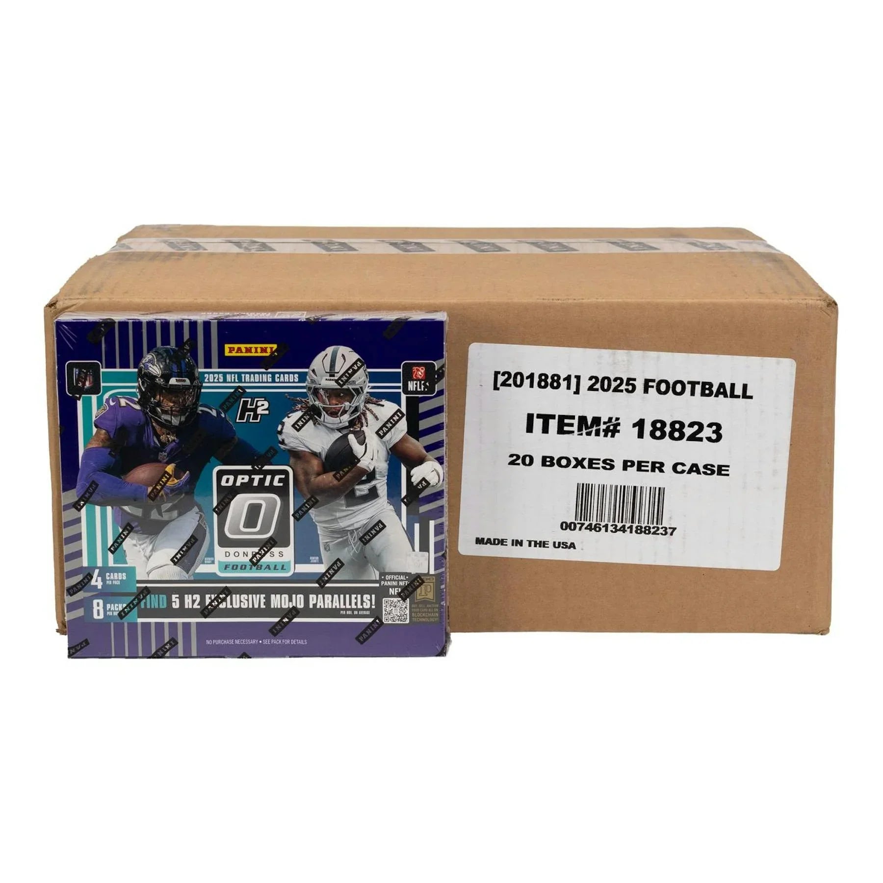 2025 Panini Donruss Optic Football H2 20 Box Case (Ships Sealed Only) - D2