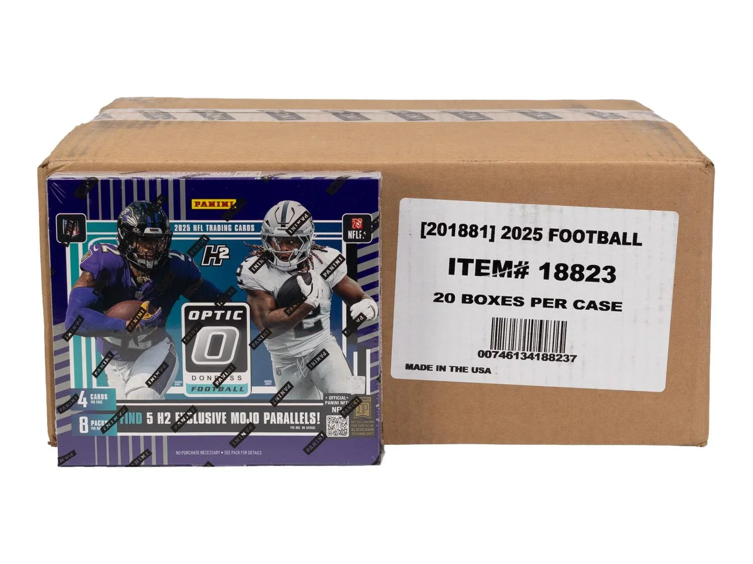 2025 Panini Donruss Optic Football H2 20 Box Case (Ships Sealed Only) - D2
