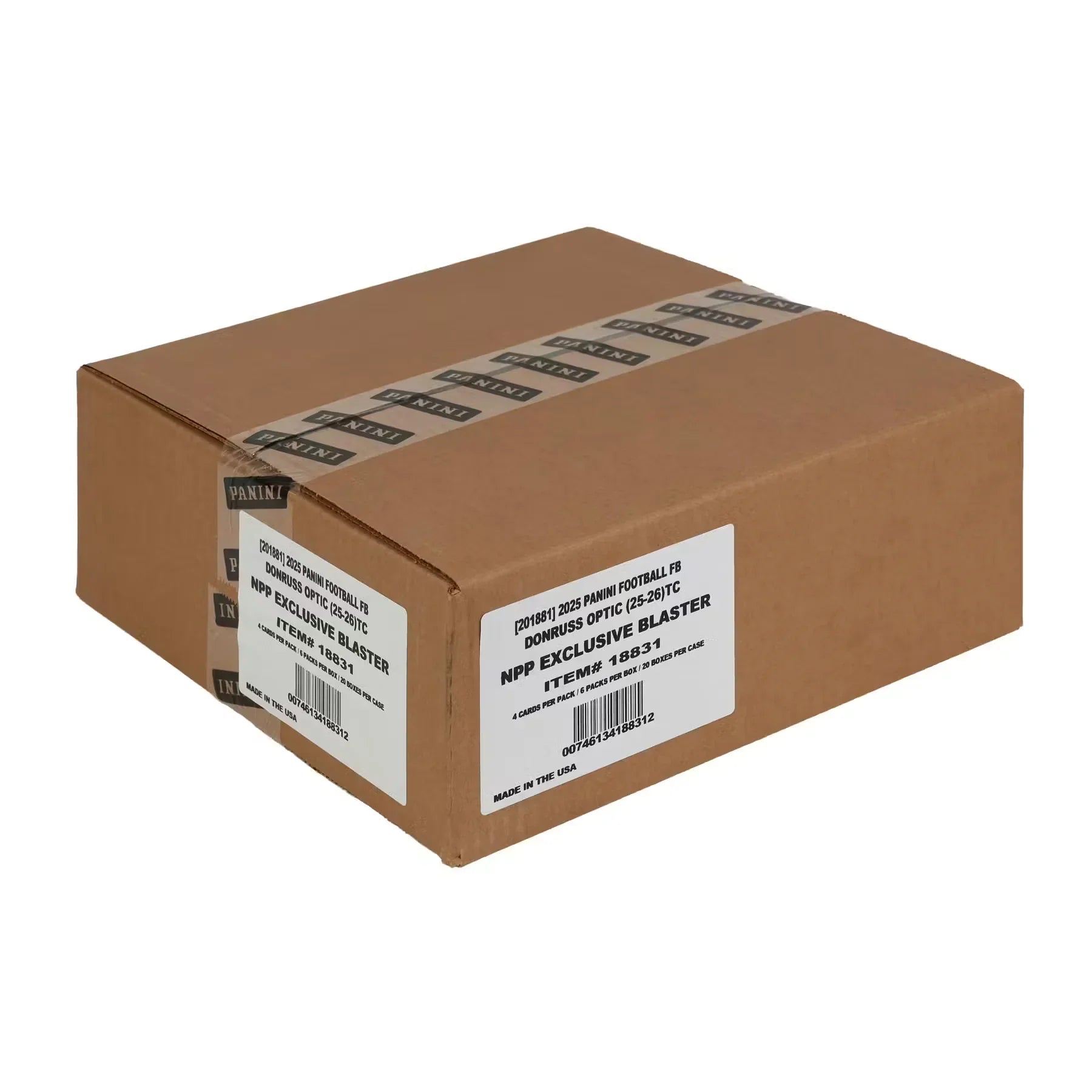 2025 Panini Donruss Optic Football Blaster 20 Box Case Purple Shock Parallels (Ships Sealed Only)
