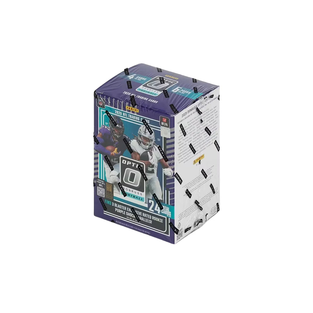 2025 Panini Donruss Optic Football Blaster 20 Box Case Purple Shock Parallels (Ships Sealed Only)