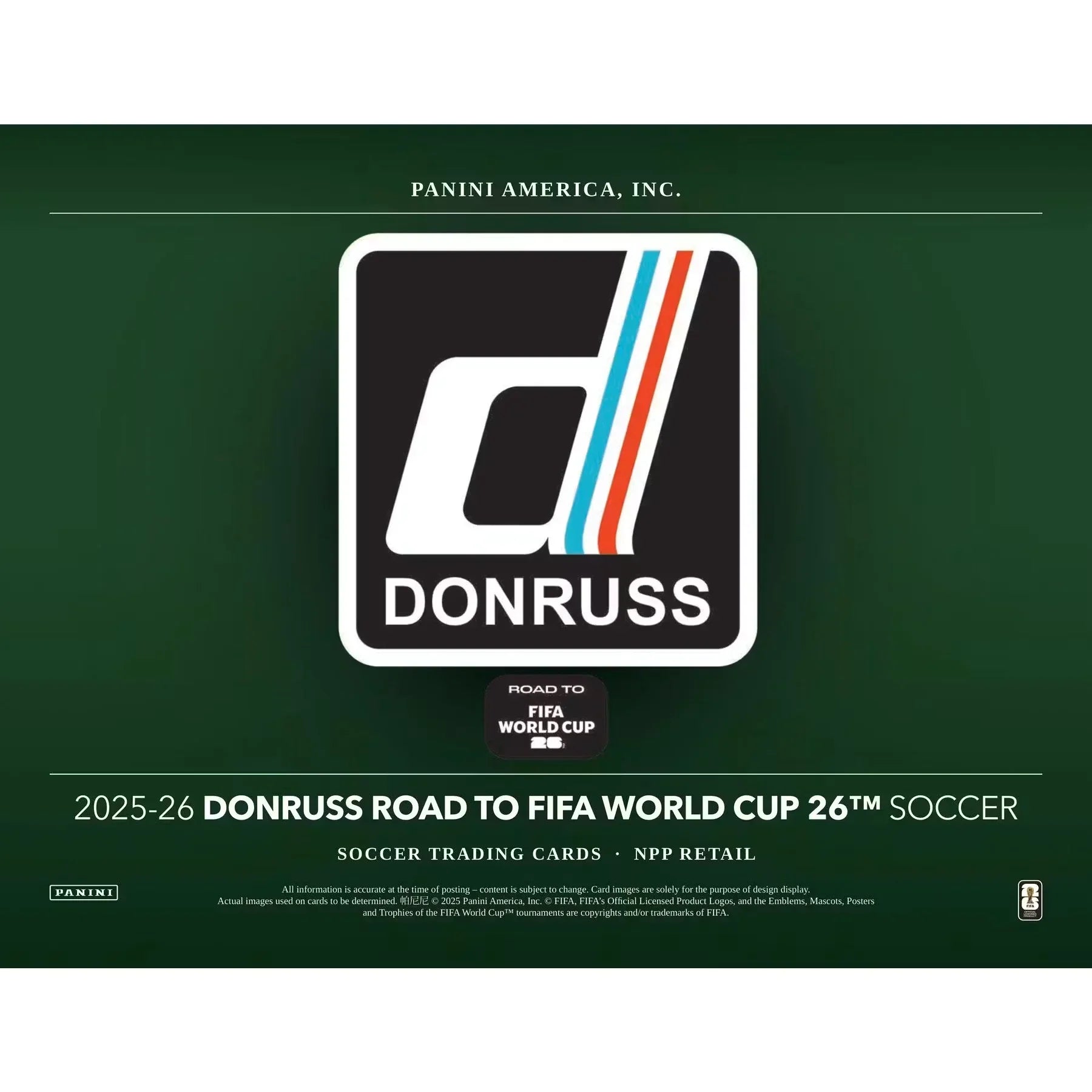 2025 26 Panini Donruss Road to FIFA World Cup Soccer Blaster Box (Ships Sealed Only)