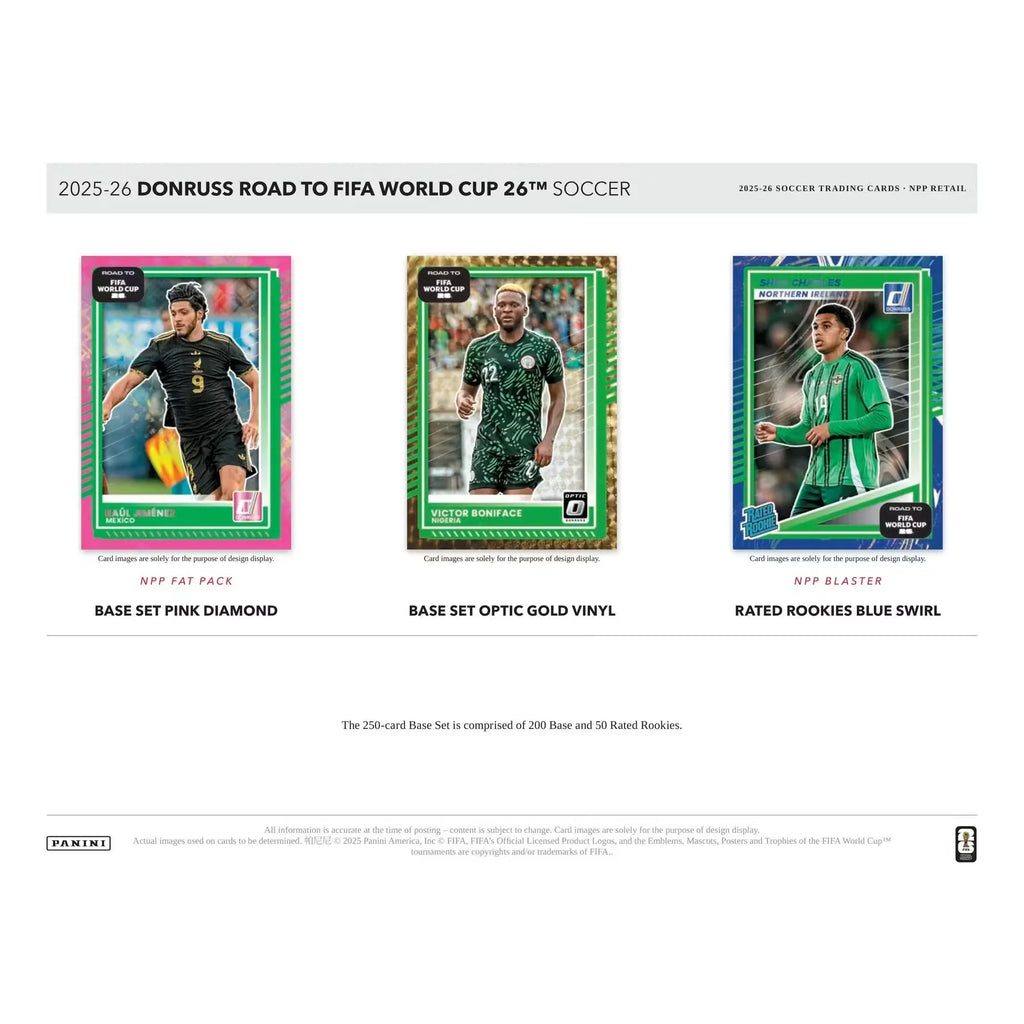 2025 26 Panini Donruss Road to FIFA World Cup Soccer Blaster Box (Ships Sealed Only)