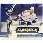 2018 19 Upper Deck Synergy Hockey Hobby Box (Ships Sealed Only)