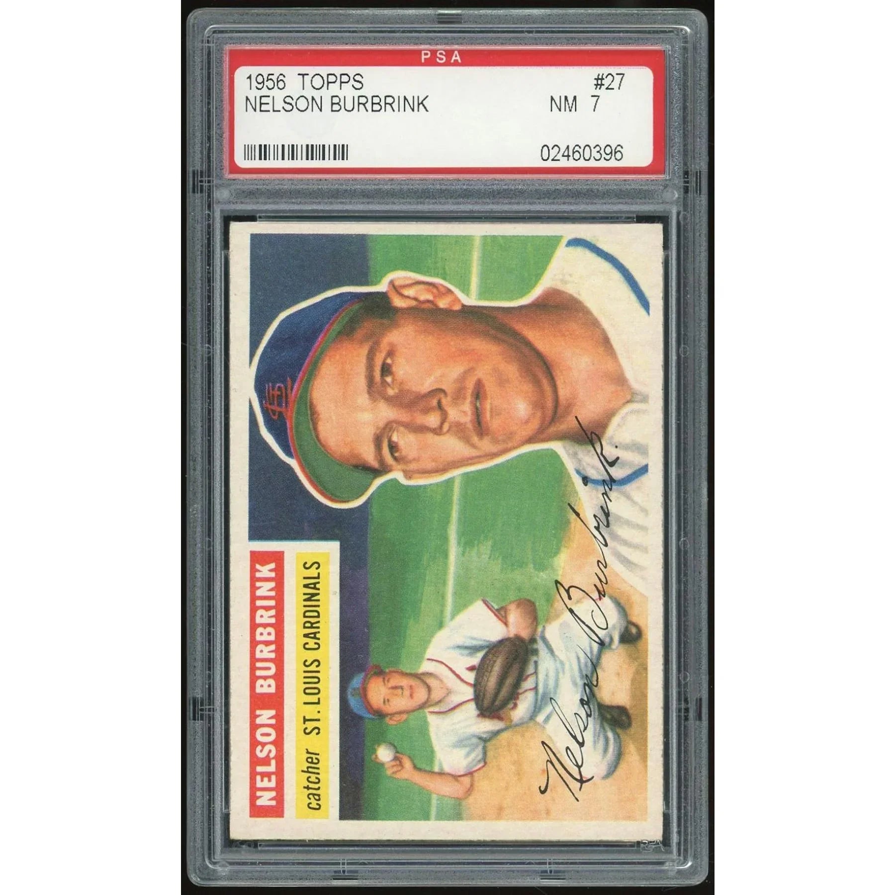 1956 Topps #27 Nelson Burbrink | PSA 7