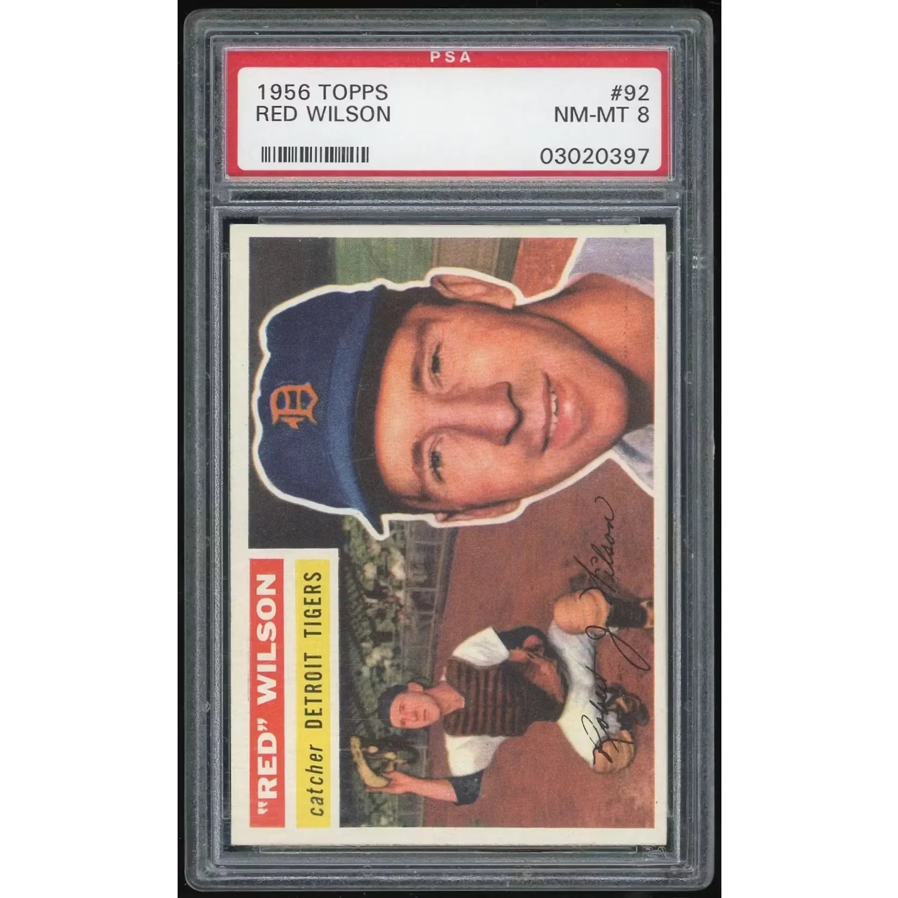 1956 Topps #92 Red Wilson | PSA 8