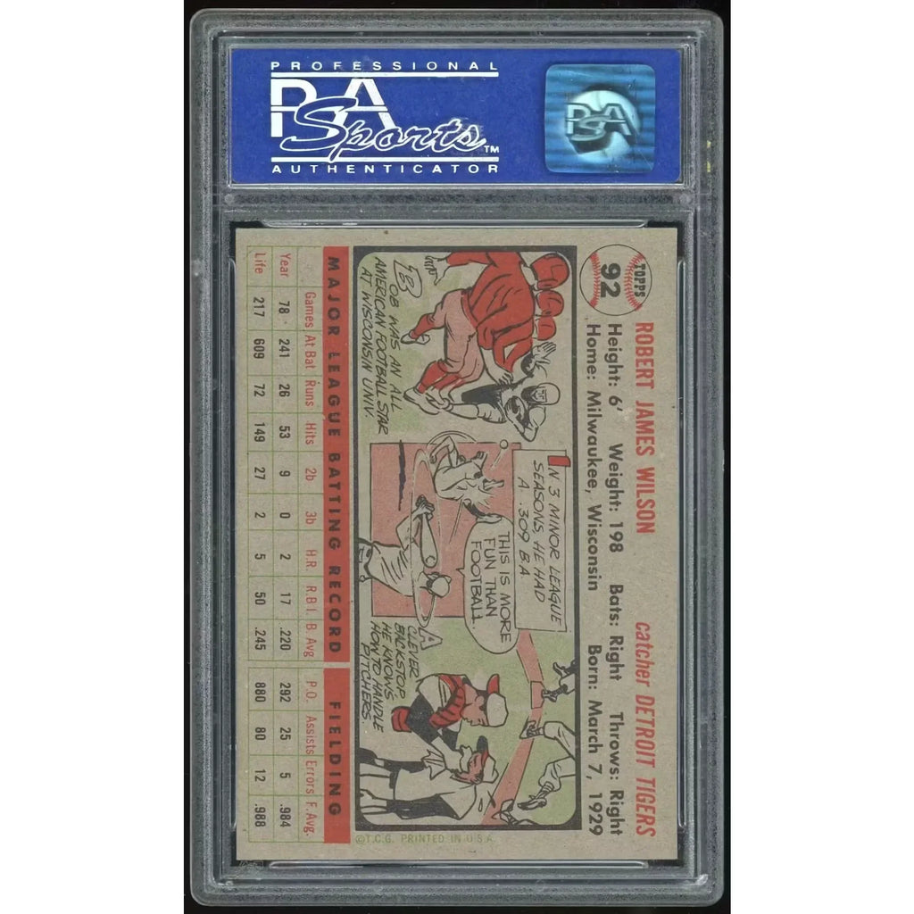 1956 Topps #92 Red Wilson | PSA 8