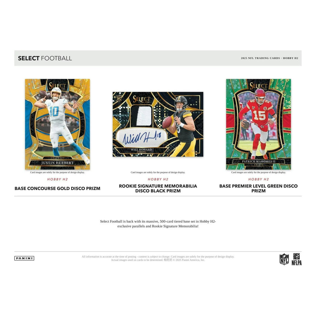 2025 Panini Select Football H2 20 Box Case Hobby (Ships Sealed Only)