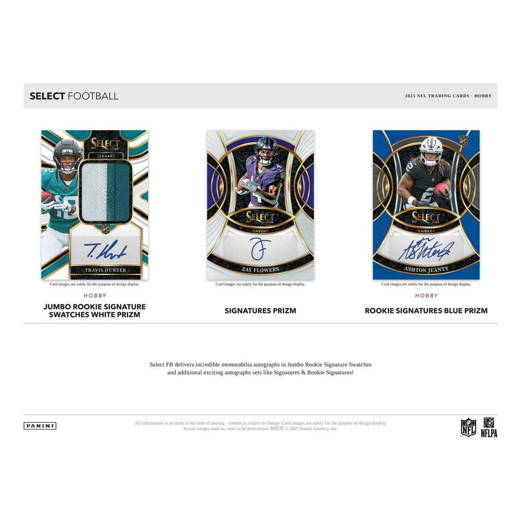 2025 Panini Select Football Hobby 12 Box Case (Ships Sealed Only) - D2