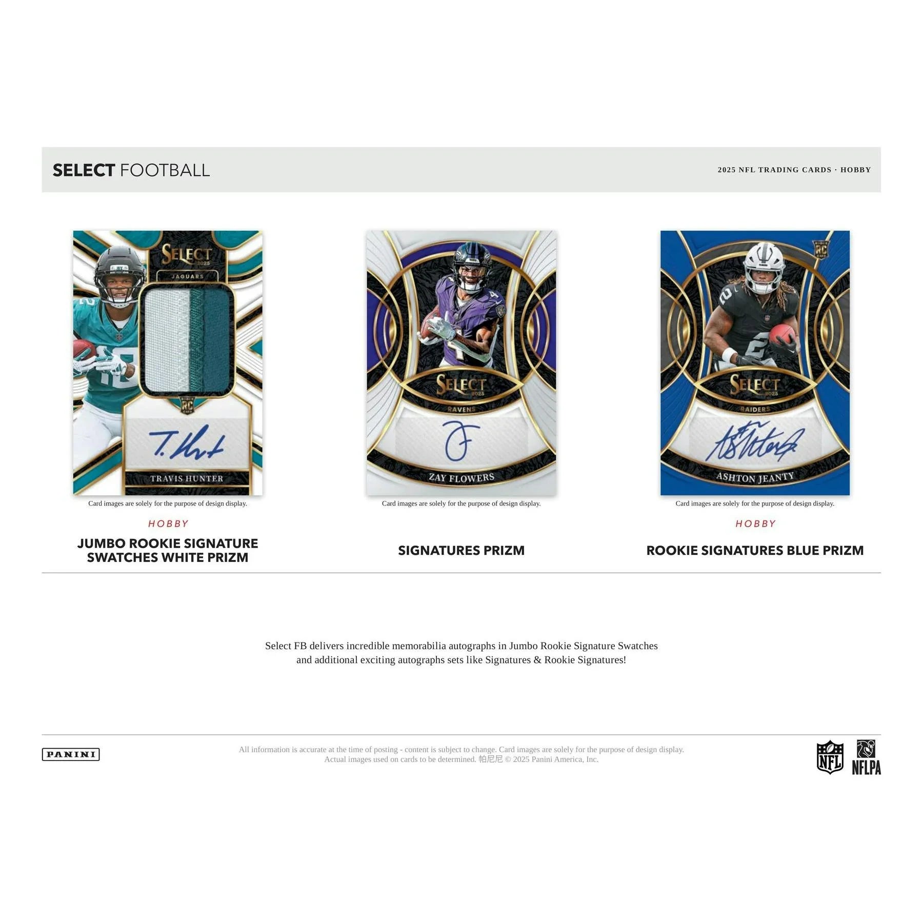 2025 Panini Select Football Hobby 12 Box Case (Ships Sealed Only) - D2