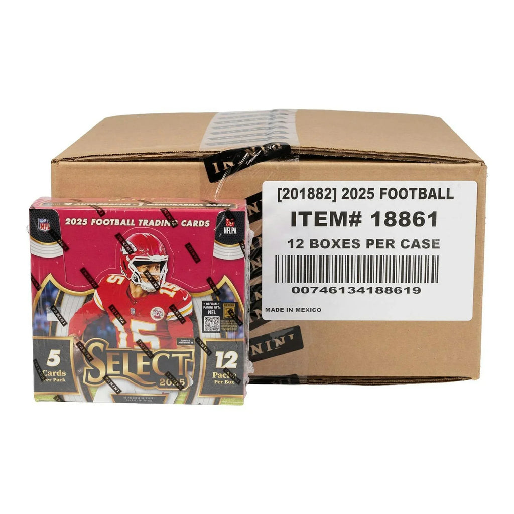 2025 Panini Select Football Hobby 12 Box Case (Ships Sealed Only) - D2