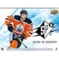 2018 19 Upper Deck SPx Hockey Hobby Box (Ships Sealed Only)