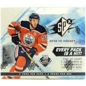 2018 19 Upper Deck SPx Hockey Hobby Box (Ships Sealed Only)