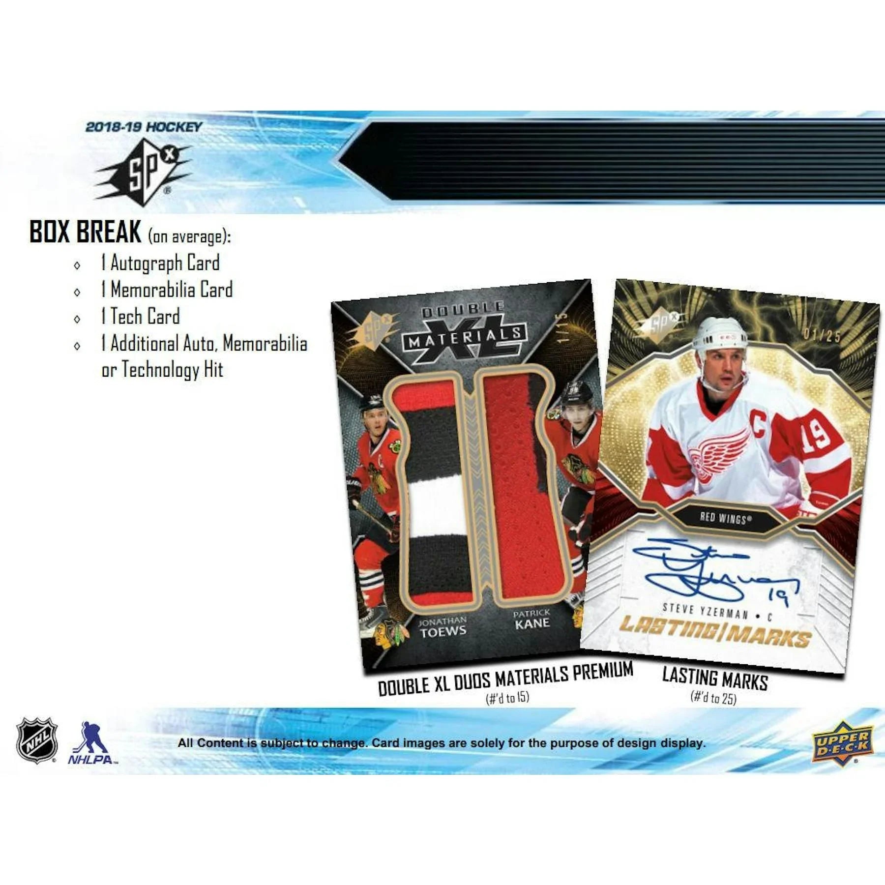 2018 19 Upper Deck SPx Hockey Hobby Box (Ships Sealed Only)