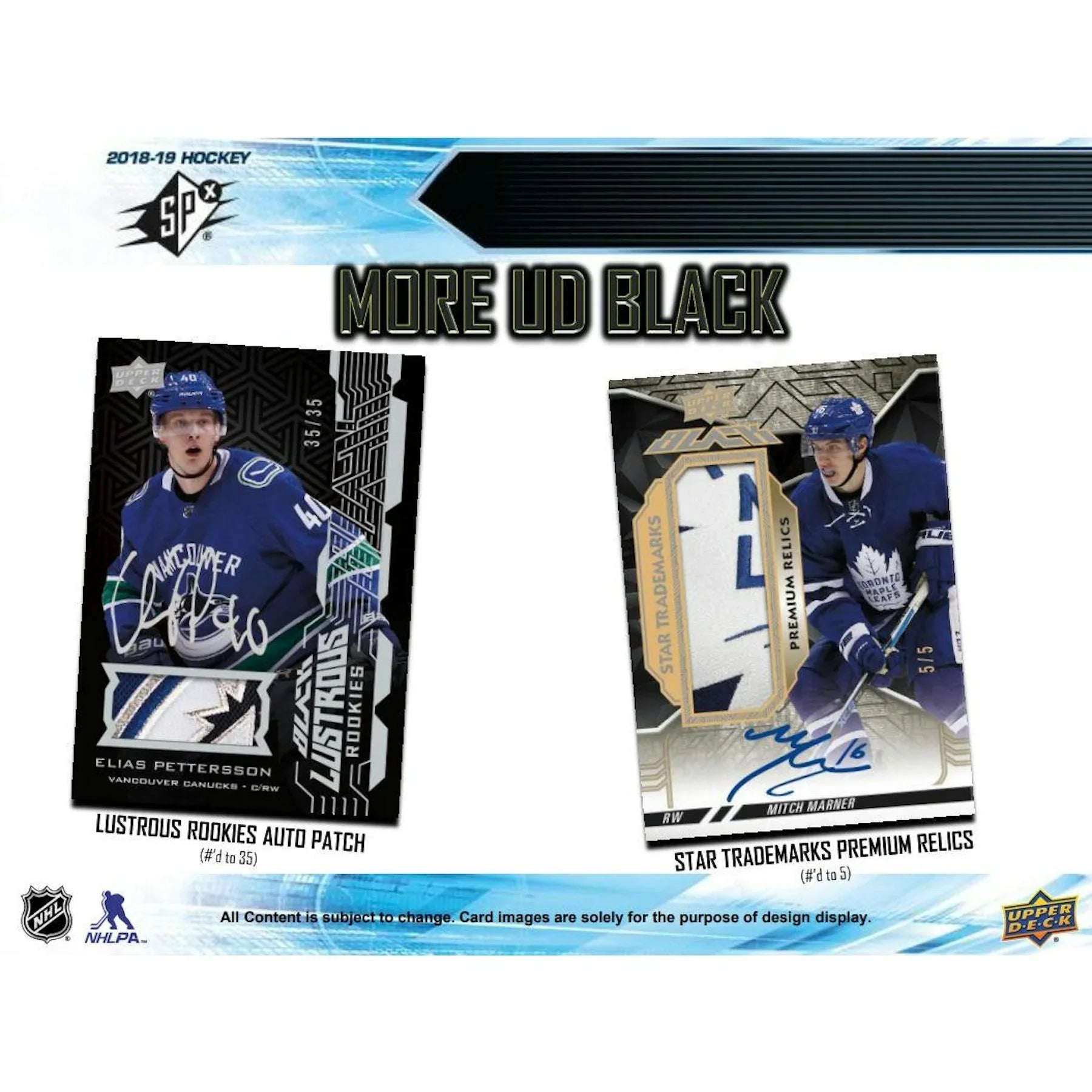 2018 19 Upper Deck SPx Hockey Hobby Box (Ships Sealed Only)