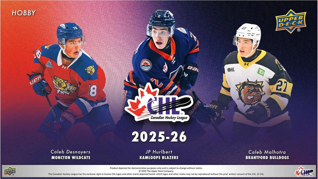 2025 26 Upper Deck CHL Hockey Hobby Box Presell Releases Jun 17th 2026 (Ships Sealed Only)