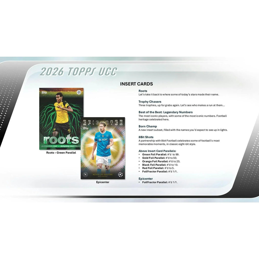 2025 26 Topps UEFA Club Competitions Soccer Blaster 40 Box Case (Ships Sealed Only) - D3