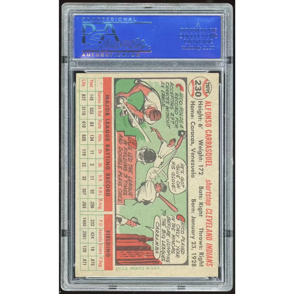 1956 Topps #230 Chico Carrasquel Card | PSA 7