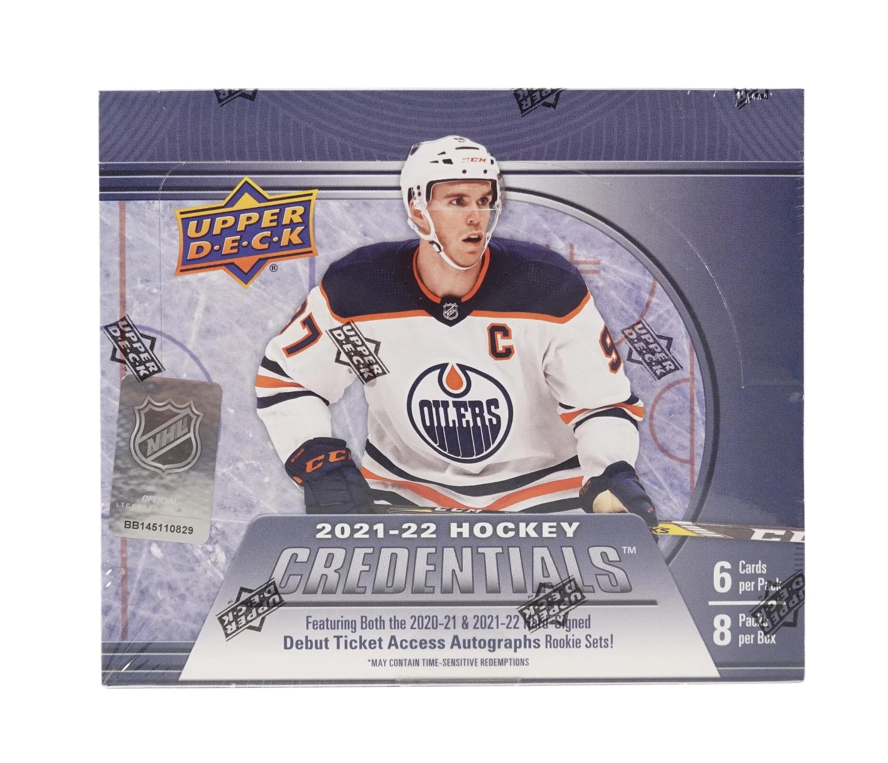 2021 22 Upper Deck Credentials Hockey Hobby Box (Ships Sealed Only)